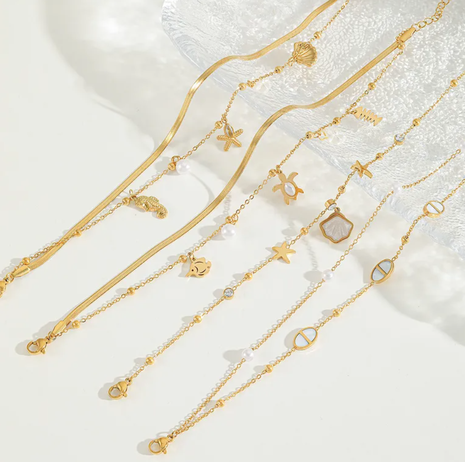 Summer 2025 Gold-Plated Stainless Steel WaterProof Colletion