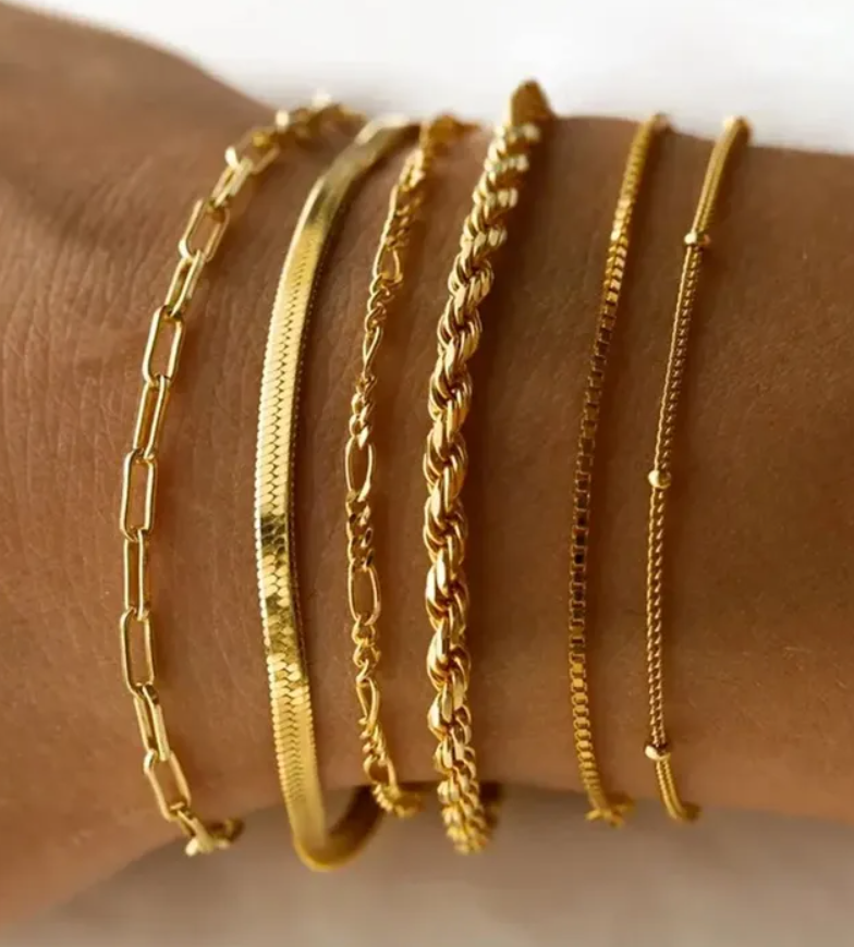 Summer 2025 Gold-Plated Stainless Steel WaterProof Colletion