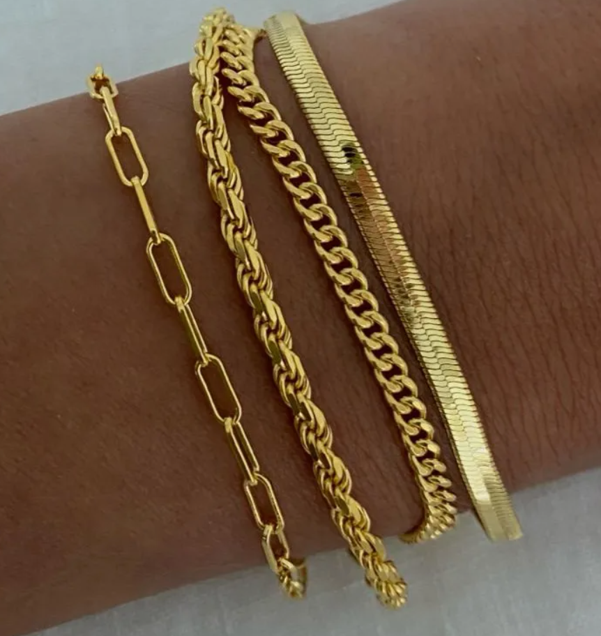 Summer 2025 Gold-Plated Stainless Steel WaterProof Colletion