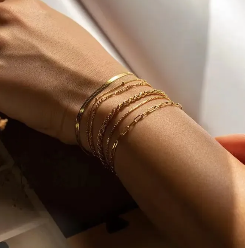 Summer 2025 Gold-Plated Stainless Steel WaterProof Colletion