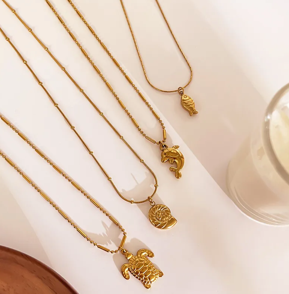 Summer 2025 Gold-Plated Stainless Steel WaterProof Colletion