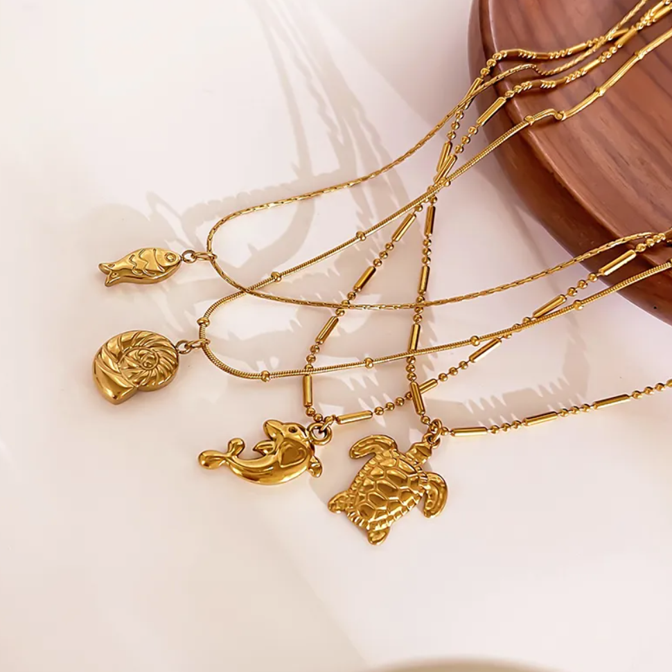 Summer 2025 Gold-Plated Stainless Steel WaterProof Colletion