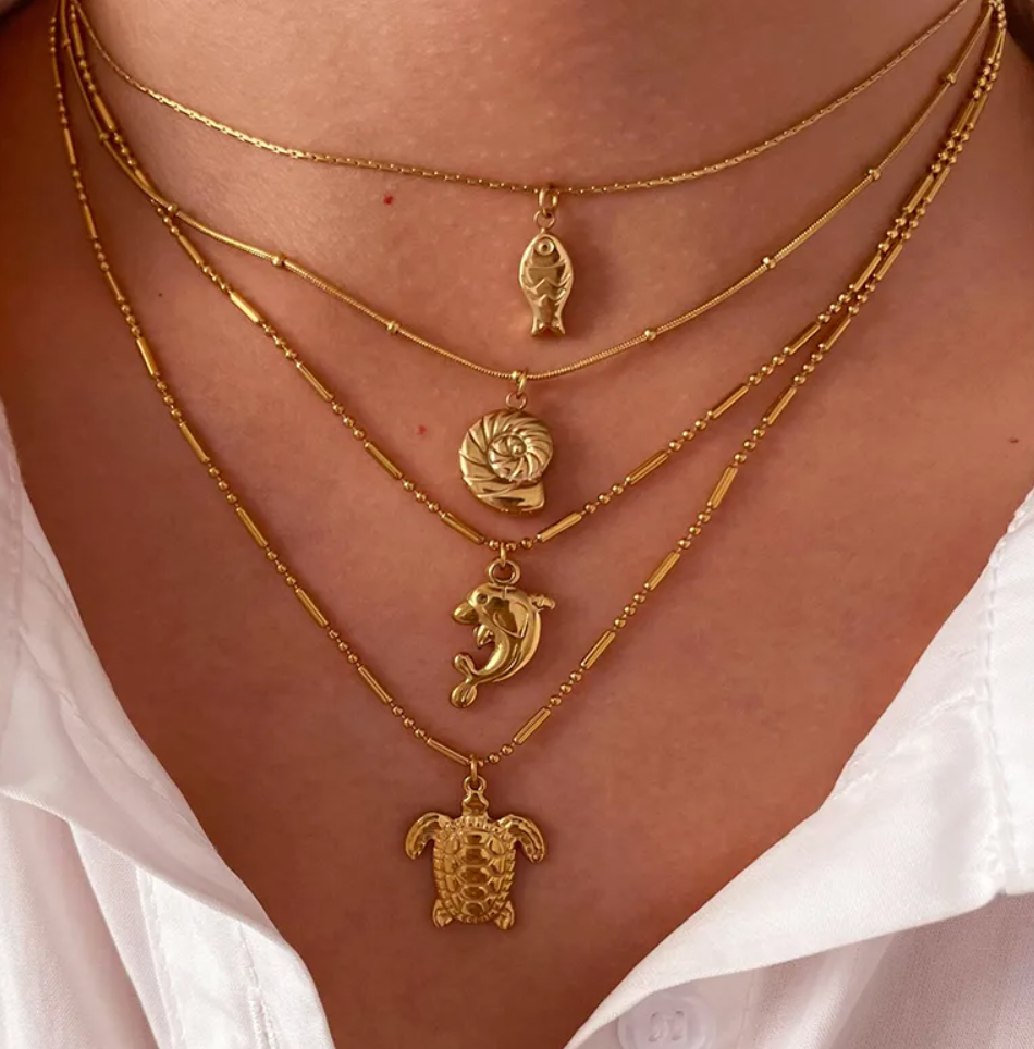 Summer 2025 Gold-Plated Stainless Steel WaterProof Colletion